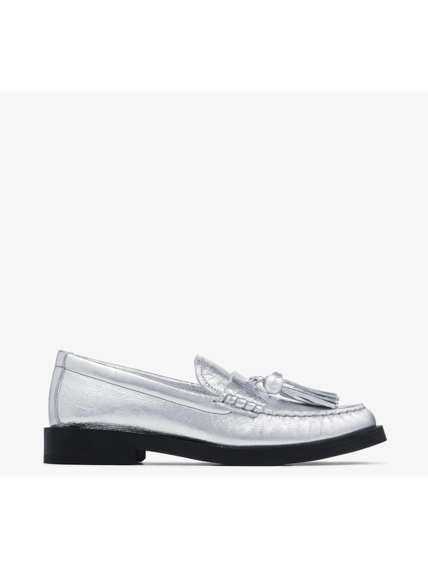 Jimmy Choo Addie Pearl Loafers(Please Request Your Size Before Purchasing)
